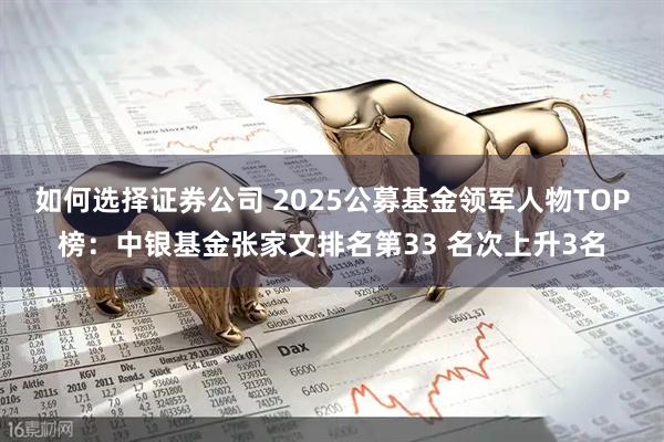 如何选择证券公司 2025公募基金领军人物TOP榜：中银基金张家文排名第33 名次上升3名